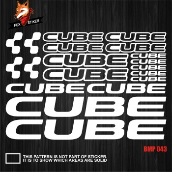 Bicycle Frame Decal Stickers CUBE3
